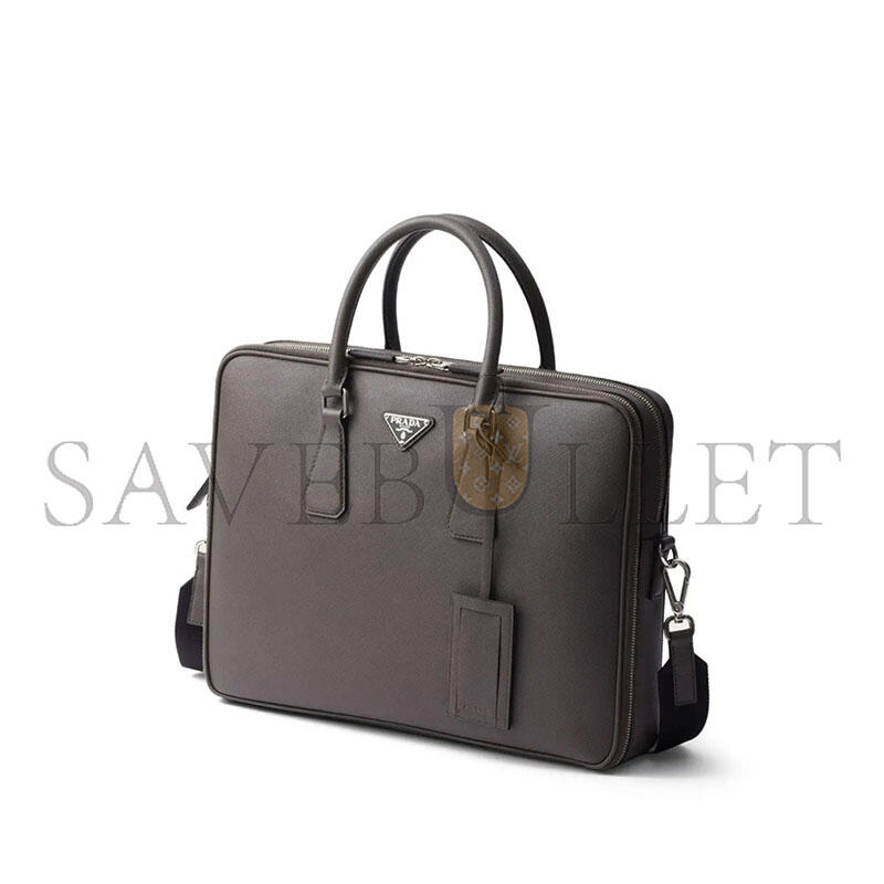Pra*a structured laptop bag 2ve368 (36*28*4cm)